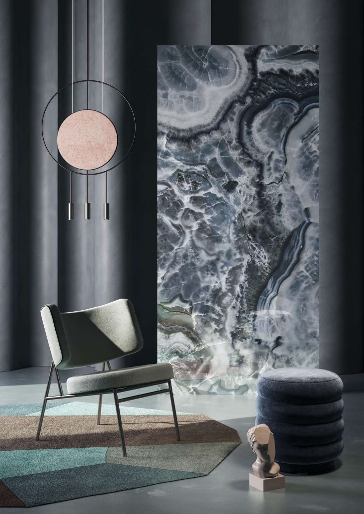 Mega Slab 4 grey large marble slab